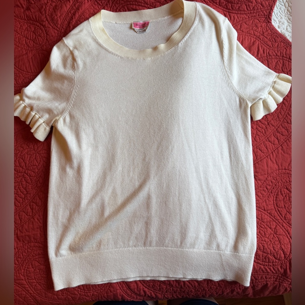 Kate Spade Ruffle Sleeve Sweater - Picture 4 of 6